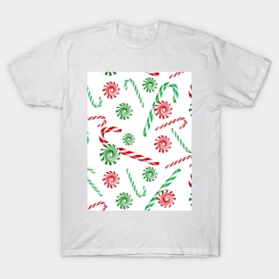 Peppermint dream on white T-Shirt